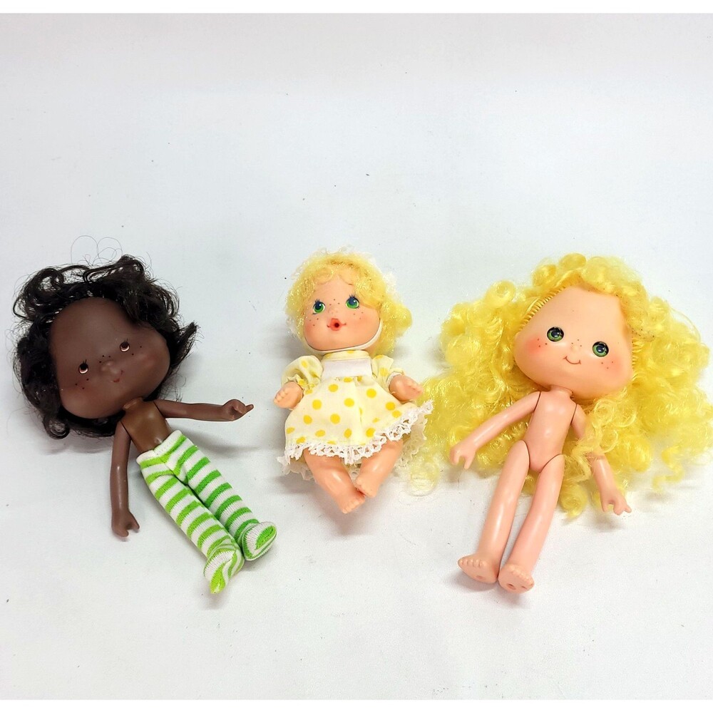 Strawberry short‎ cake dolls vtg lot lemon meringue sleeper baby orange blossom